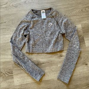 Gymshark crop long sleeve top